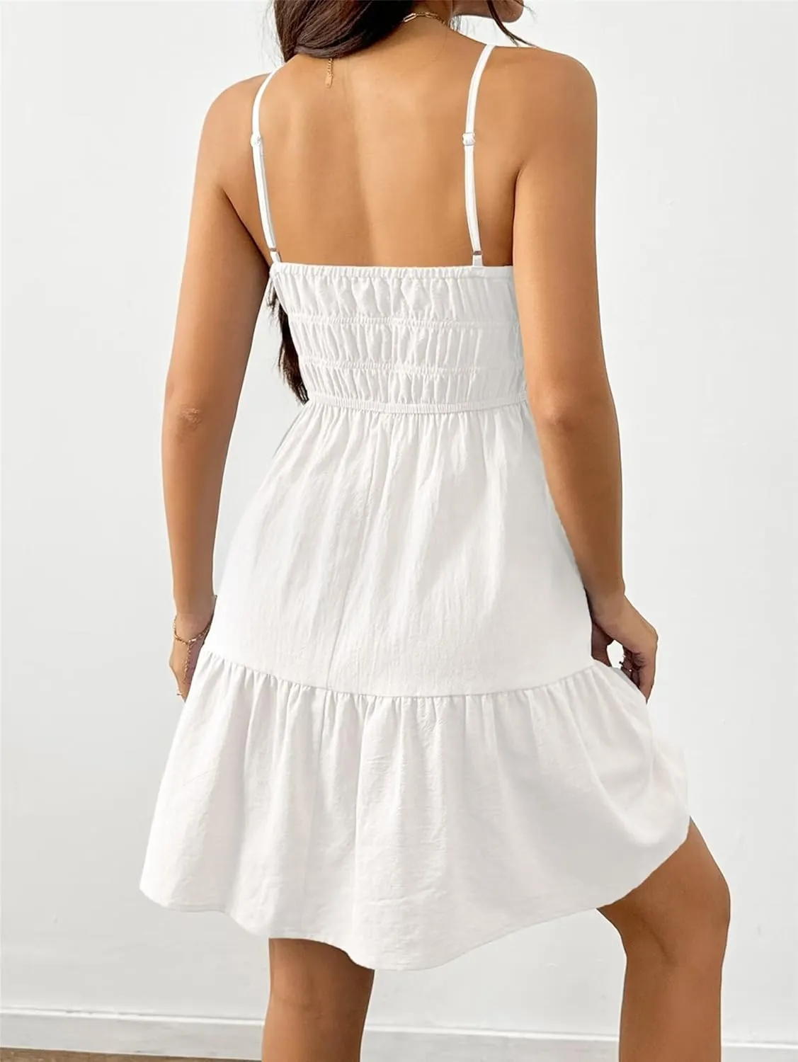 Womens Summer Casual Dresses Sexy Spaghetti Strap Dresses V Neck Floral Mini Dresses Club Dresses Womens Date Night