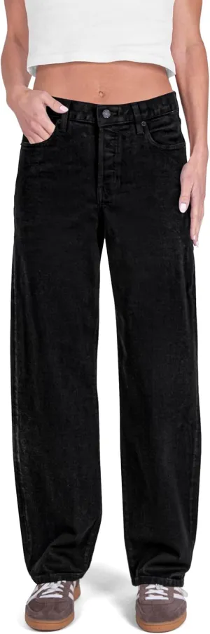 Women's Wide Leg Baggy Jeans Casual High Waisted ButtonFly Denim Pants