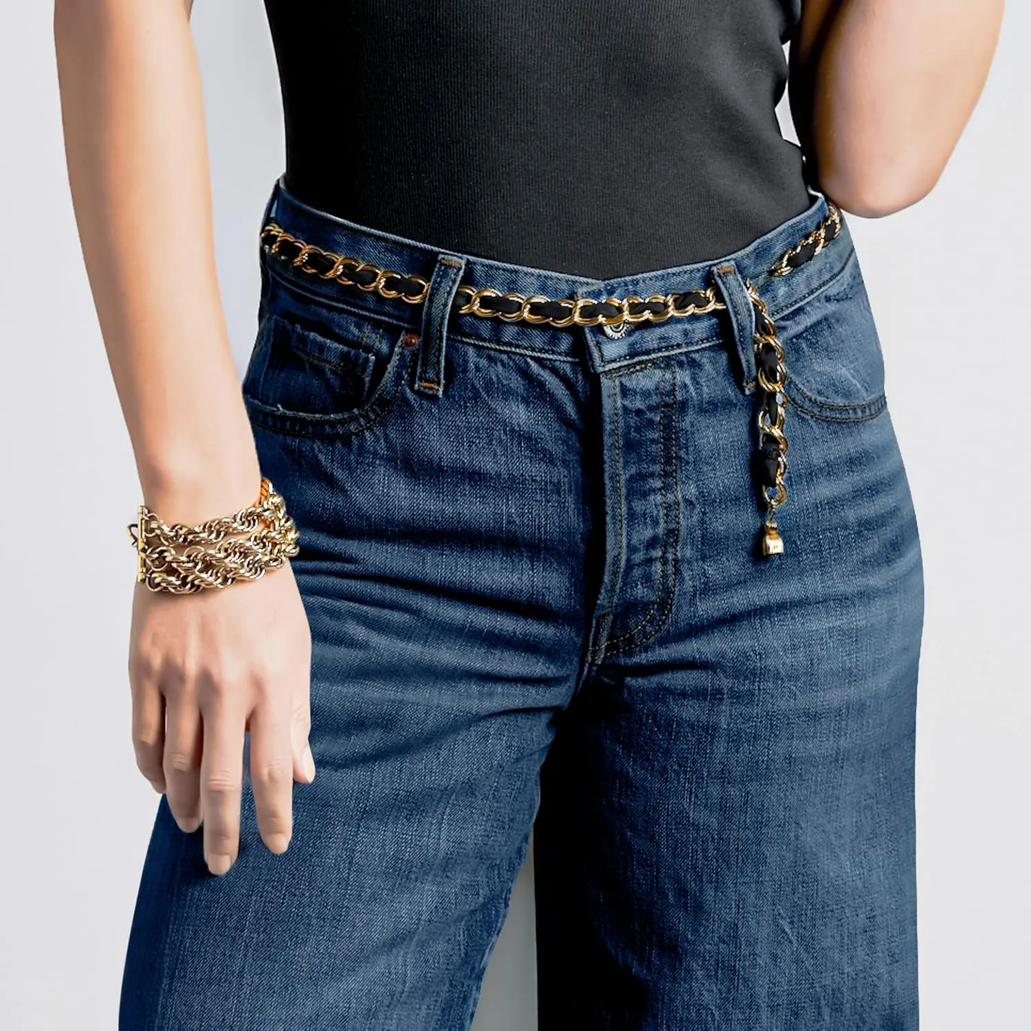 Women's Wide Leg Baggy Jeans Casual High Waisted ButtonFly Denim Pants