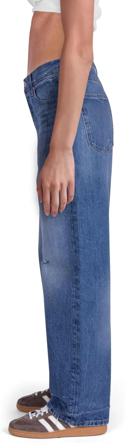 Women's Wide Leg Baggy Jeans Casual High Waisted ButtonFly Denim Pants