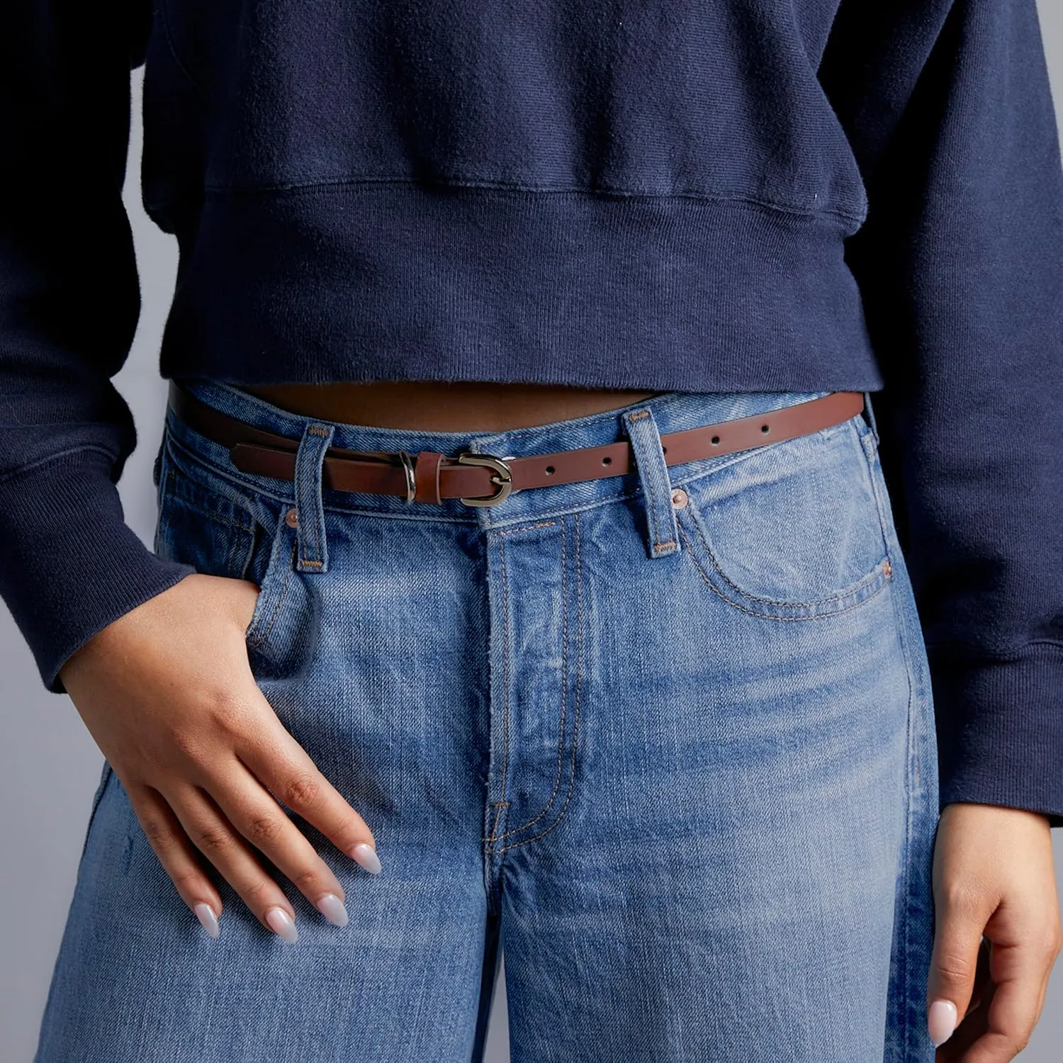Women's Wide Leg Baggy Jeans Casual High Waisted ButtonFly Denim Pants