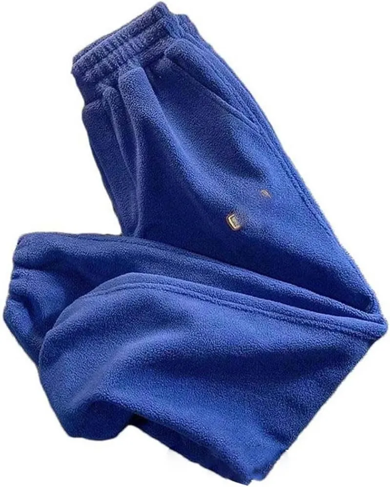 Women's Wool Pants in Autumn and Winter Warm Jacket Casual Pants Ankle Solid Color Drawstring Harem Pants