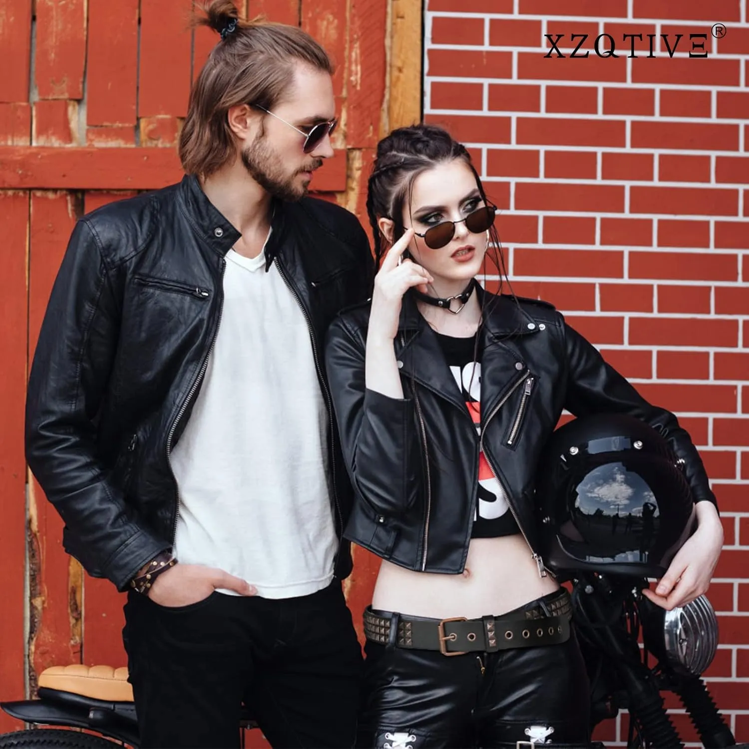 XZQTIVE Studded Belt Metal Punk Rock Rivet Belts for Women/Men Punk Leather Belt Gothic Belt Accessories for Jeans Pants