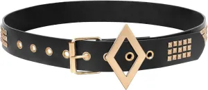 XZQTIVE Studded Belt Metal Punk Rock Rivet Belts for Women/Men Punk Leather Belt Gothic Belt Accessories for Jeans Pants