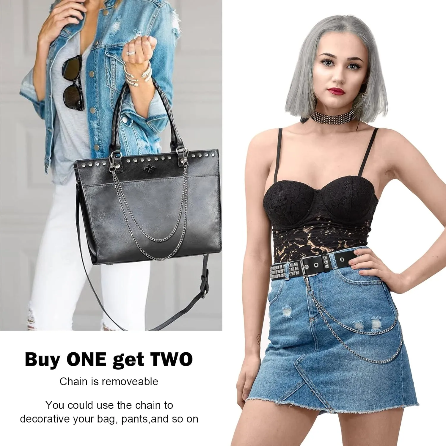 XZQTIVE Studded Belt Metal Punk Rock Rivet Belts for Women/Men Punk Leather Belt Gothic Belt Accessories for Jeans Pants