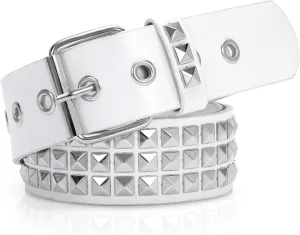 XZQTIVE Studded Belt Metal Punk Rock Rivet Belts for Women/Men Punk Leather Belt Gothic Belt Accessories for Jeans Pants