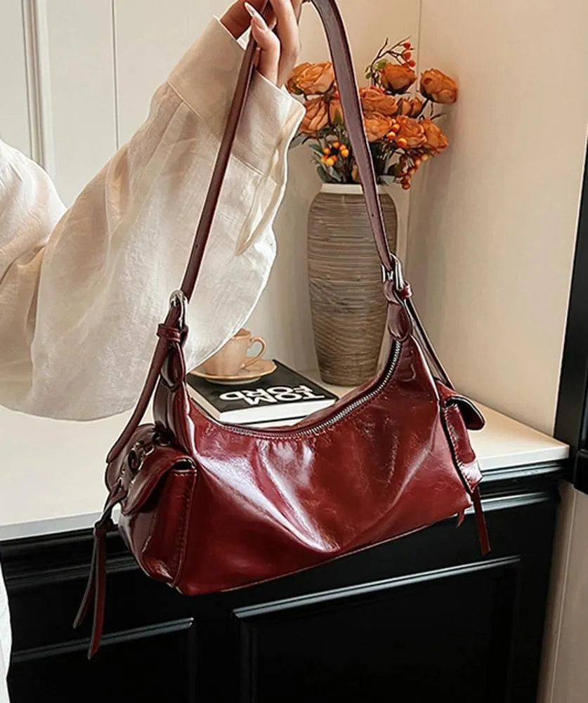 Y2k Shoulder Bag for Women, Multi-Pockets Goth Purse Trendy Handbag Purse with Adjustable Strap