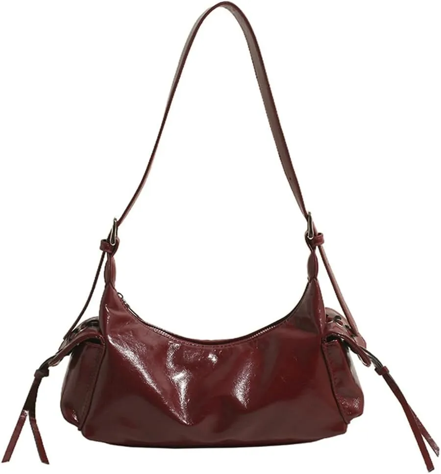 Y2k Shoulder Bag for Women, Multi-Pockets Goth Purse Trendy Handbag Purse with Adjustable Strap
