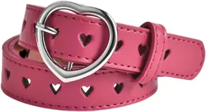 YALLNASL Retro Y2k Star Waist Belt for Girls Goth Punk Rock Belt for Jeans Dress Adjustable Faux Leather Belt Vintage