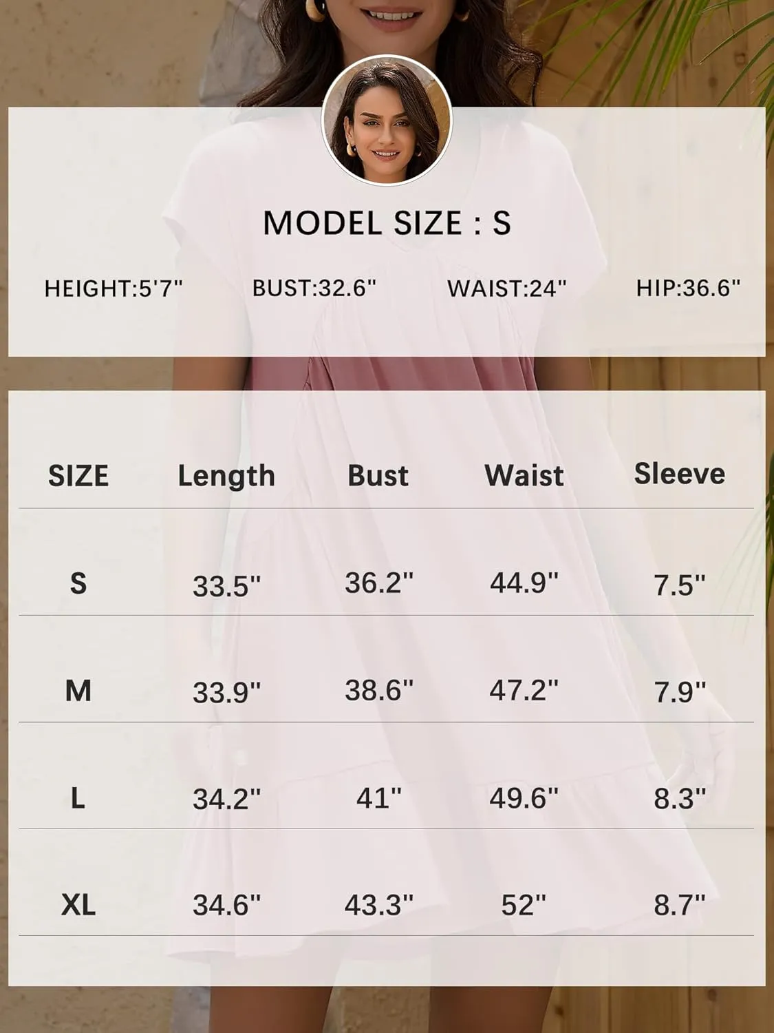 ZAFUL Women's T Shirt Dress V Neck Summer Casual Ruffle Short Sleeve Swing Dresses